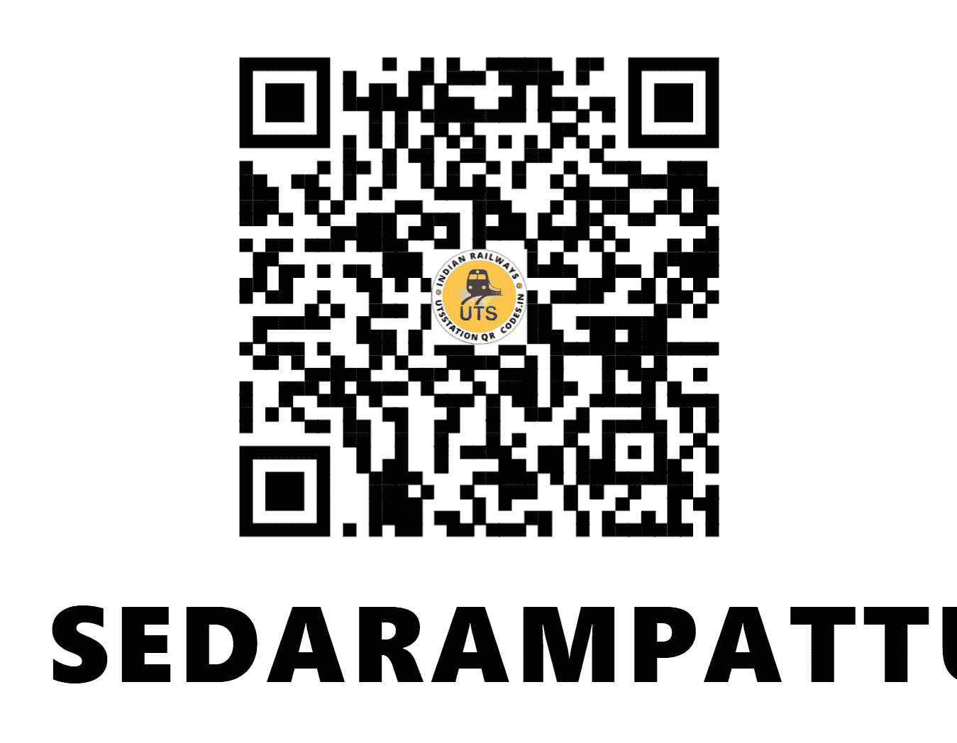 UTS QR Code for SEDARAMPATTU - SDPT - SR (TAMIL NADU)